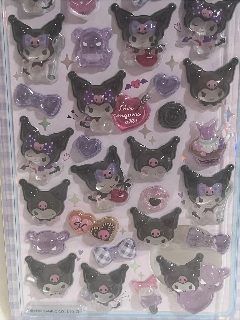 Bonbon Drop Kuromi 3D Bubble Stickers